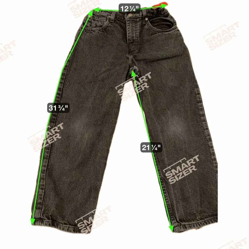 Arizona Jean Co Vintage Black Wash Denim Relaxed Fit Jeans Youth Size 10 Husky